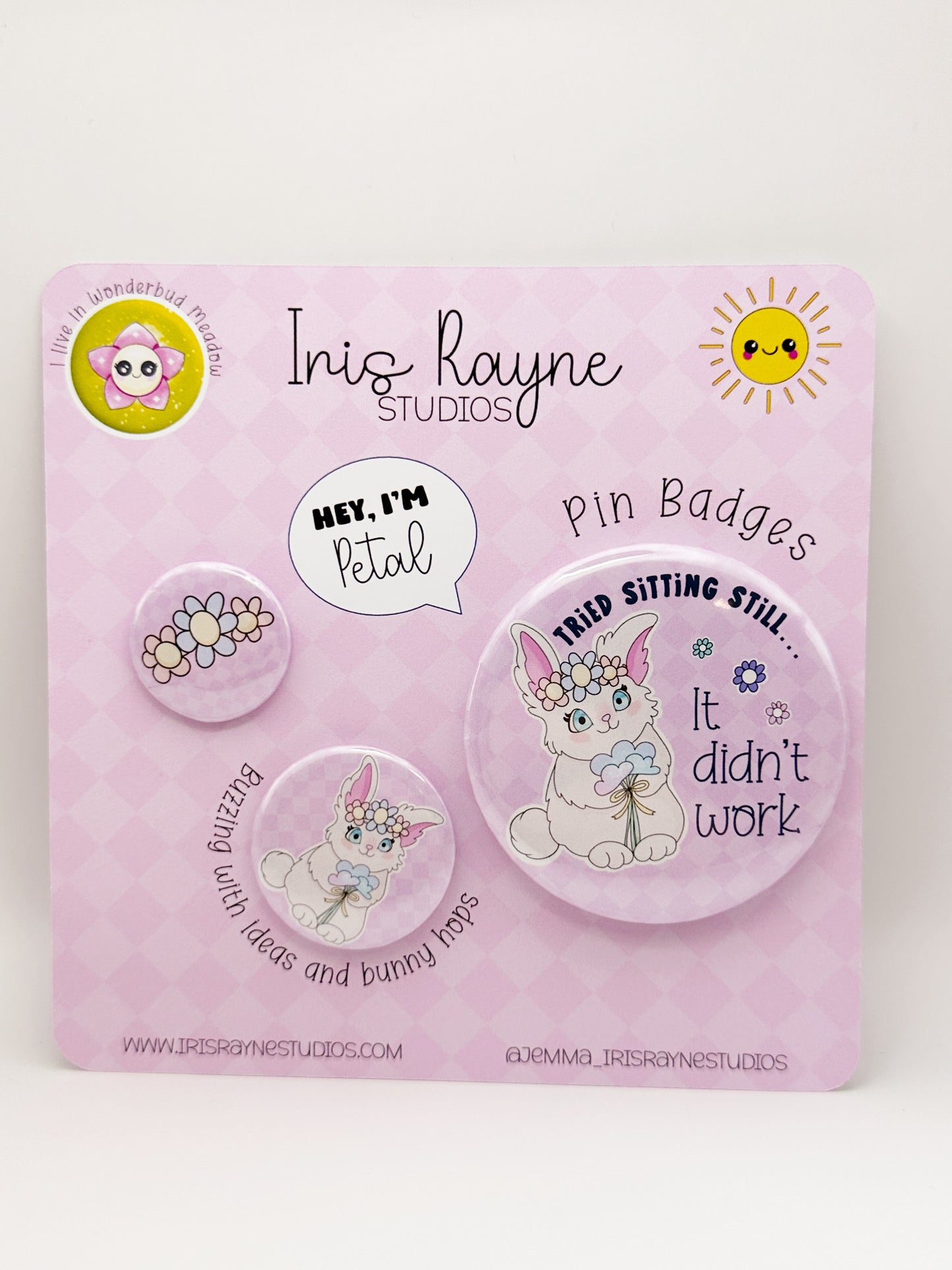 Petal Pin Badge Set – 3 Piece Collection