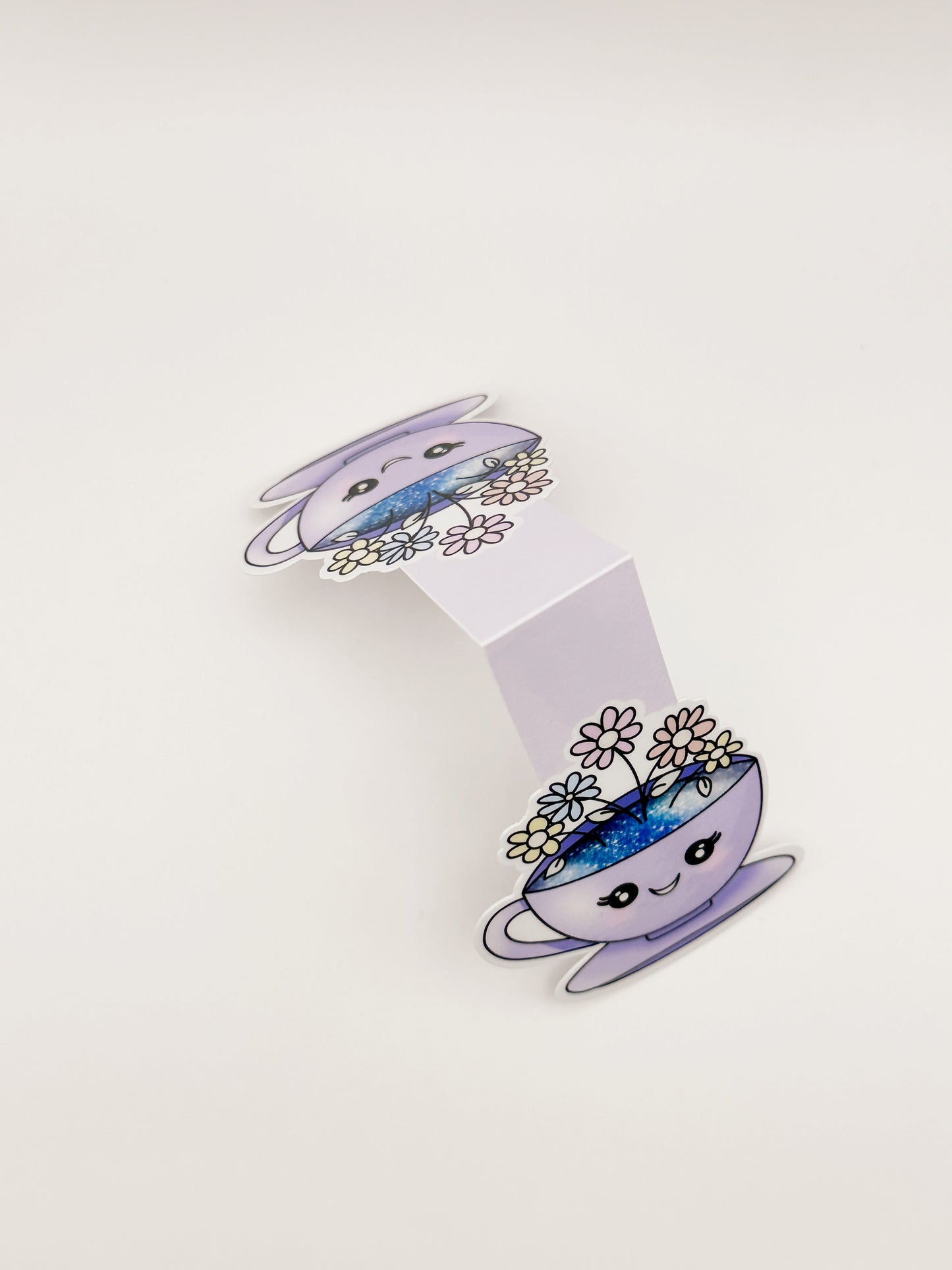 Wildflowers Teacup Magnetic Bookmark