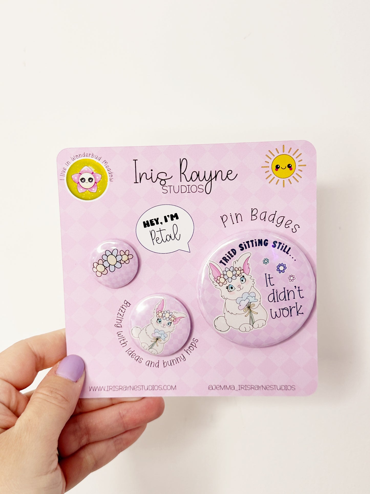 Petal Pin Badge Set – 3 Piece Collection