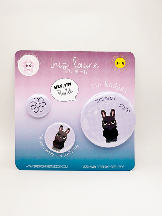 Thistle Pin Badge Set - 3 Piece Collection