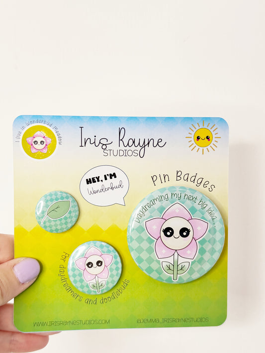 Wonderbud Badge Set - 3 Piece Collection